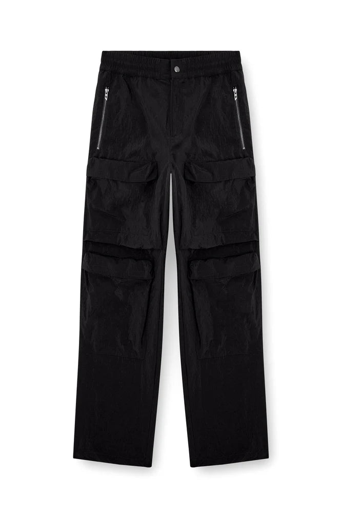 Utility pants in overdyed nylon