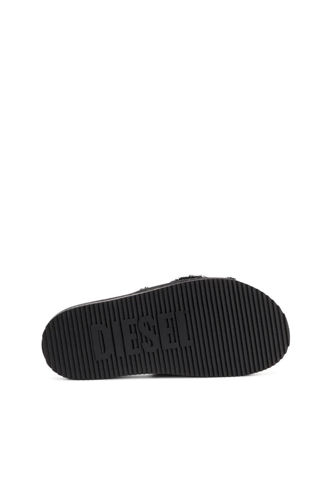 Sa-Slide D-Distressed denim slides