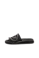 Sa-Slide D-Distressed denim slides