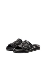 Sa-Slide D-Distressed denim slides