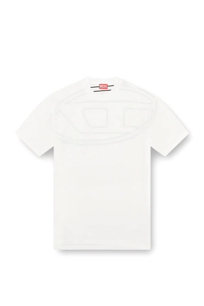 T-shirt with maxi oval D embroidery