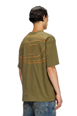 T-shirt with maxi oval D embroidery