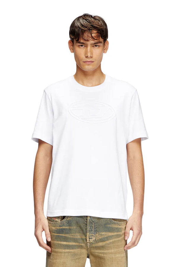 T-shirt with embossed Oval D