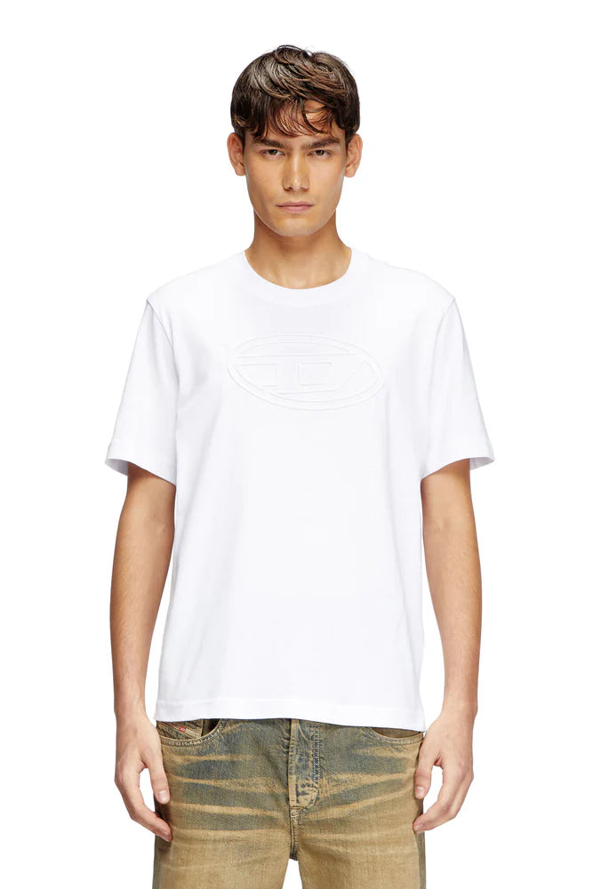 T-shirt with embossed Oval D