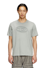T-shirt with embossed Oval D