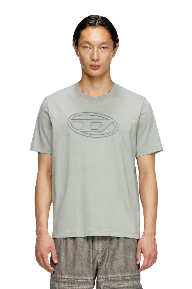 T-shirt with embossed Oval D