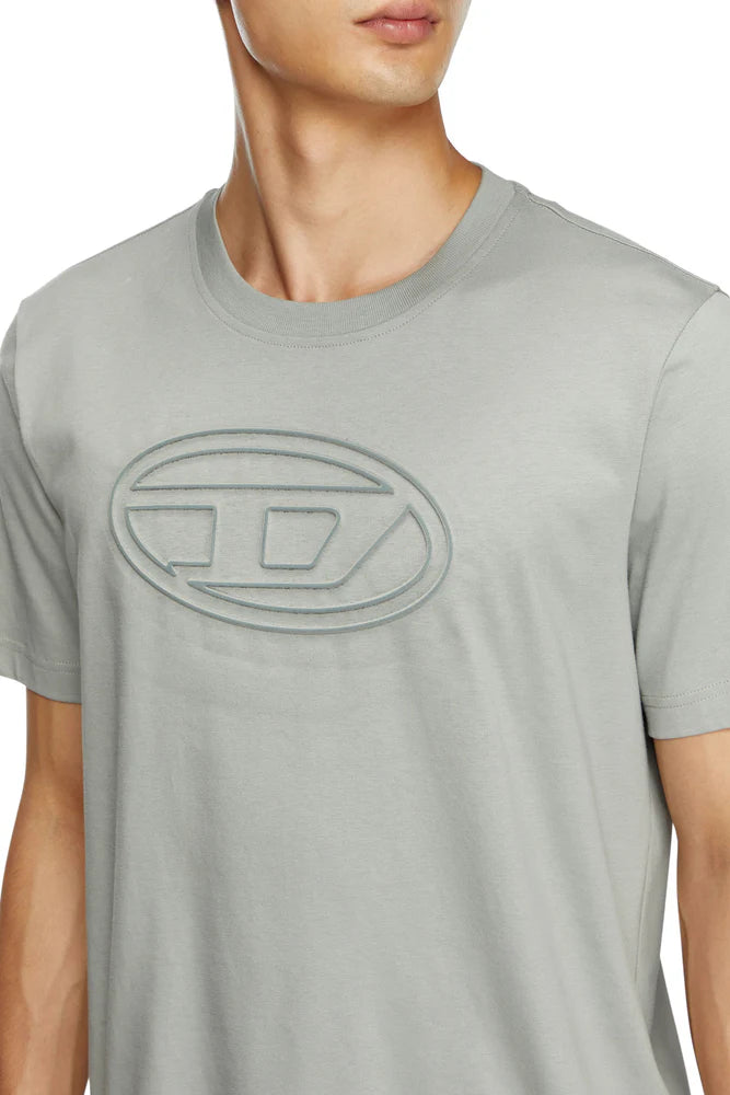 T-shirt with embossed Oval D