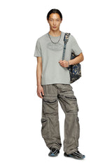 T-shirt with embossed Oval D