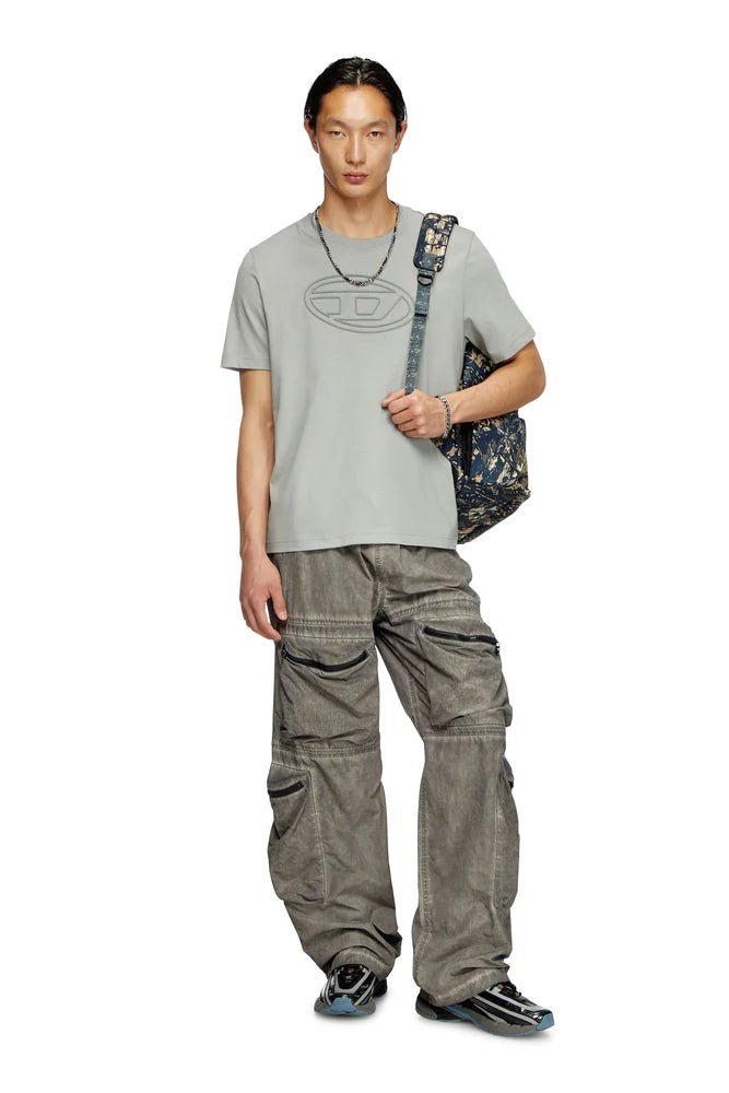 T-shirt with embossed Oval D