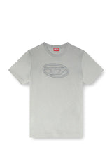 T-shirt with embossed Oval D