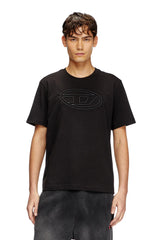 T-shirt with embossed Oval D