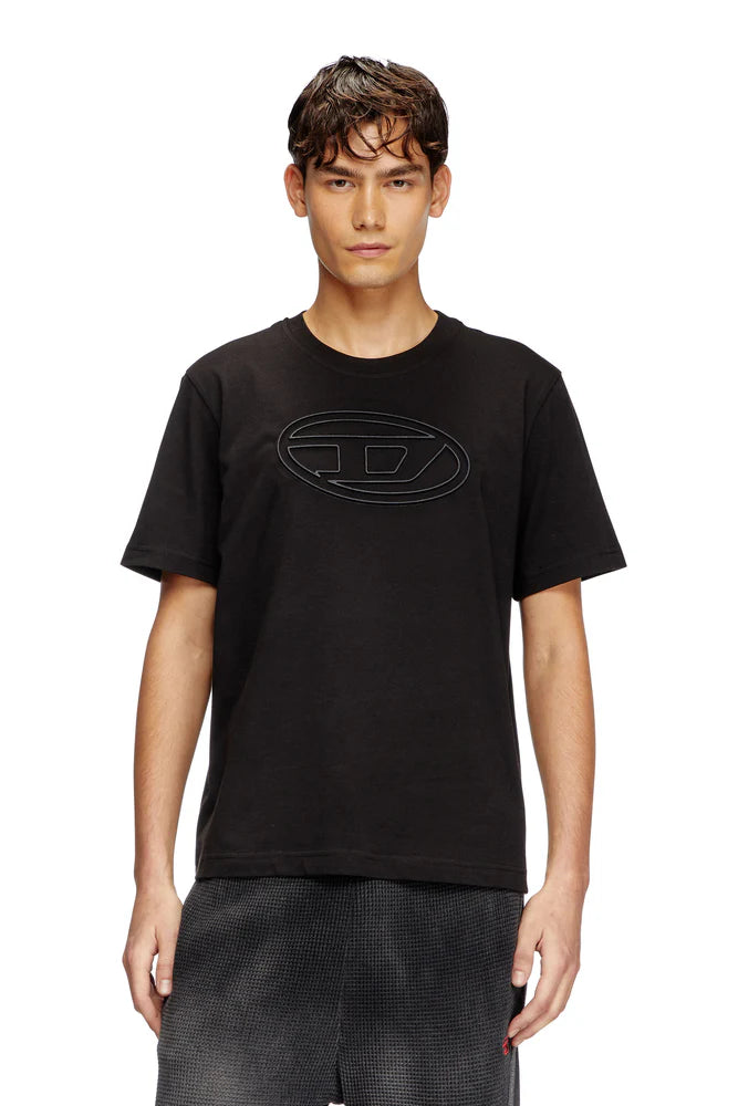 T-shirt with embossed Oval D