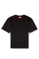 T-shirt with embossed Oval D