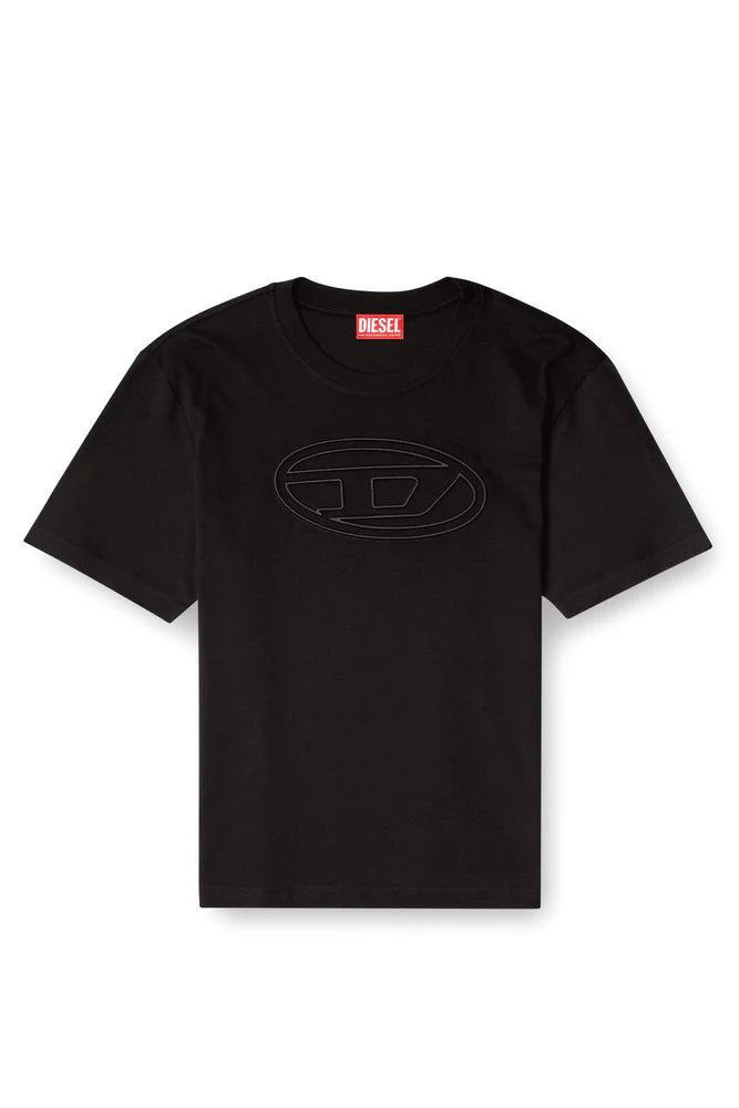 T-shirt with embossed Oval D