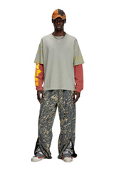 Layered T-shirt with puff print logo