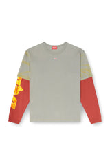 Layered T-shirt with puff print logo