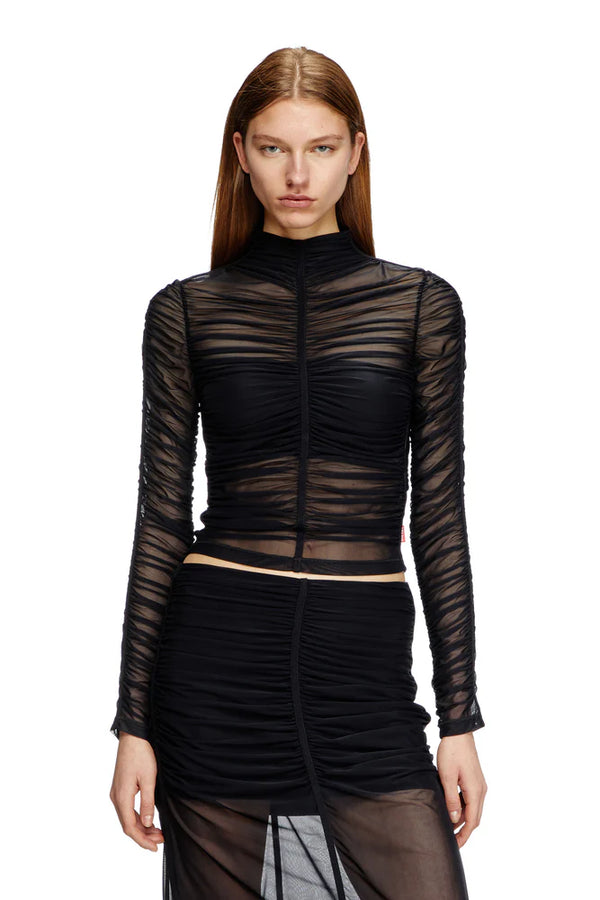 Tulle jersey top