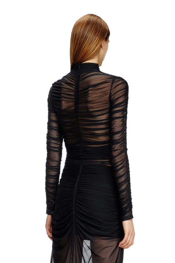 Tulle jersey top