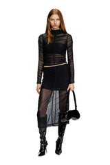 Tulle jersey top