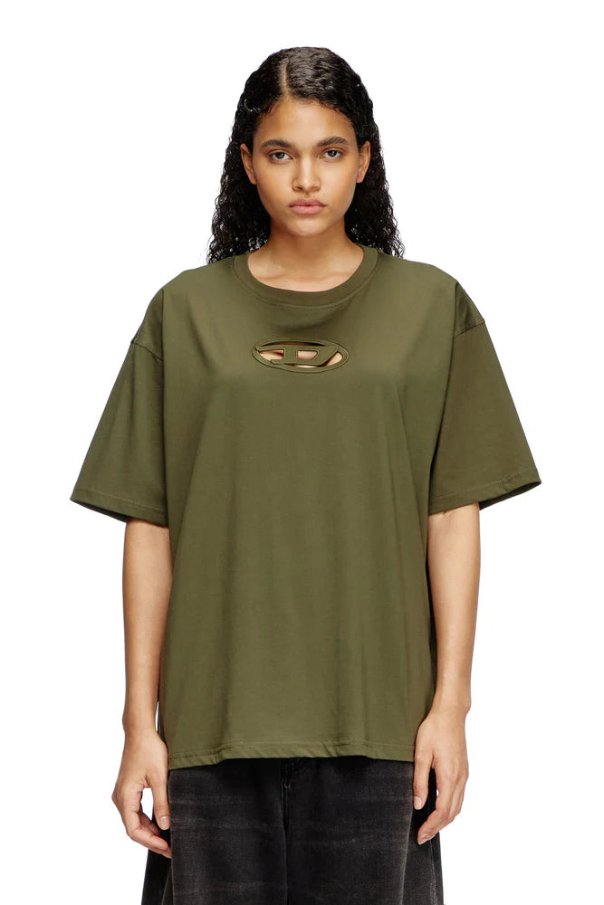 T-shirt with embroidered Oval D