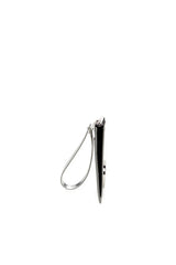 Zipped pouch in mirror leather