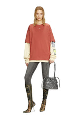 T-shirt with embroidered D patch