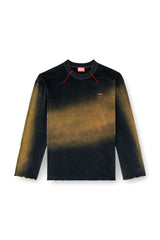 Faded long-sleeve T-shirt with micro logo