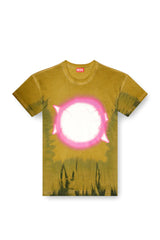 Tie-dye T-shirt with spotlight print