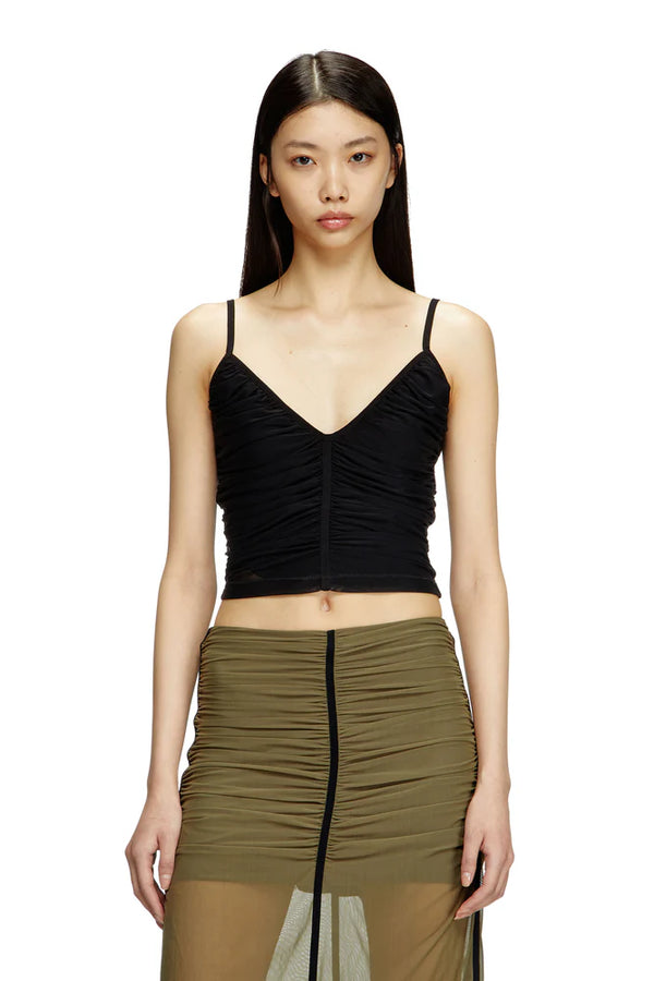 Gathered strappy top