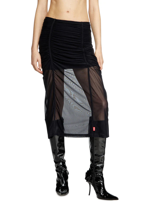 Gathered stretch skirt