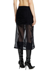 Gathered stretch skirt