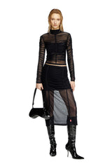 Gathered stretch skirt