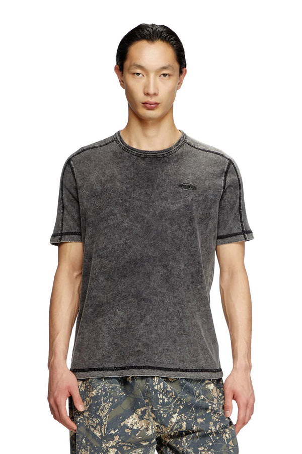 Denim-look jersey T-shirt