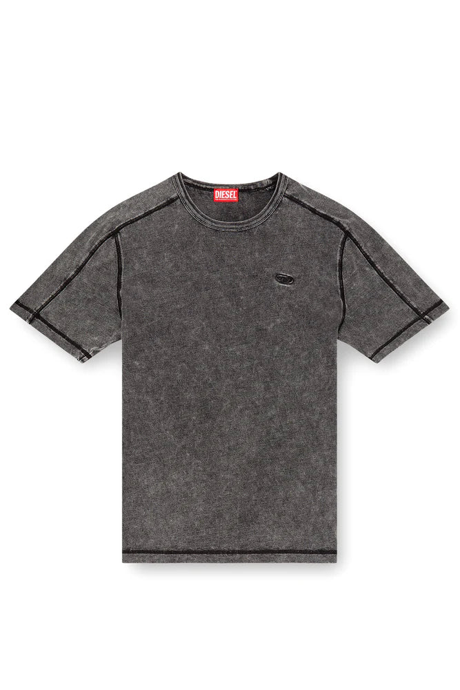 Denim-look jersey T-shirt