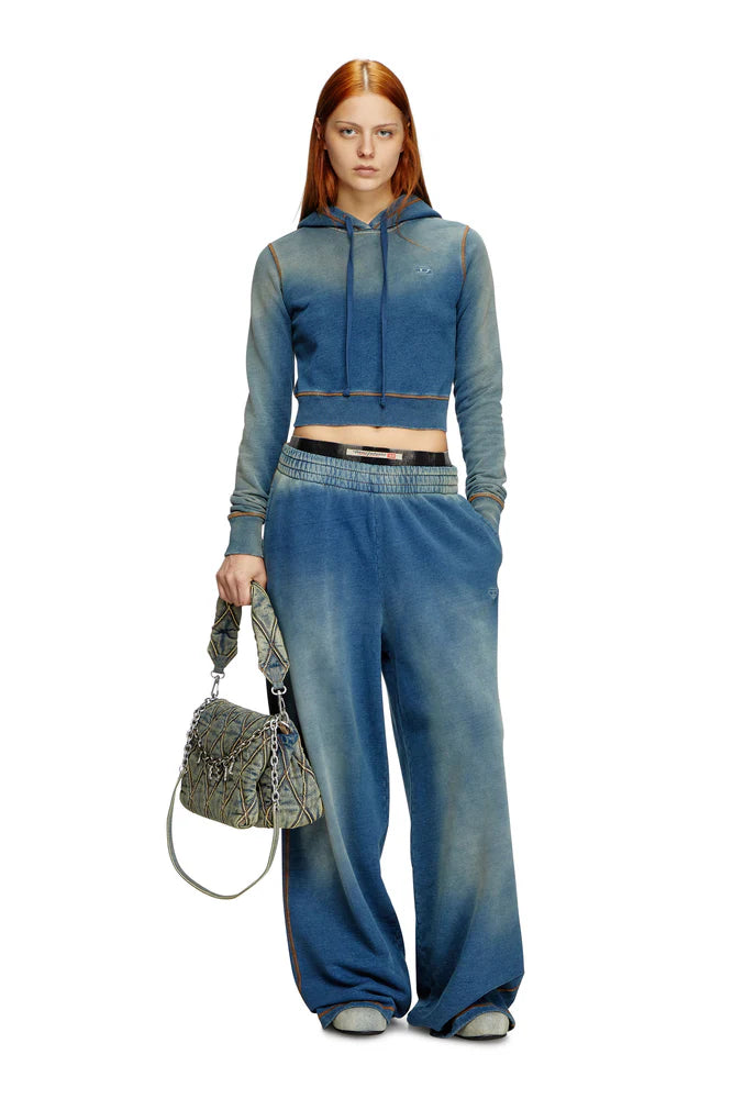 Faded indigo sweatpants