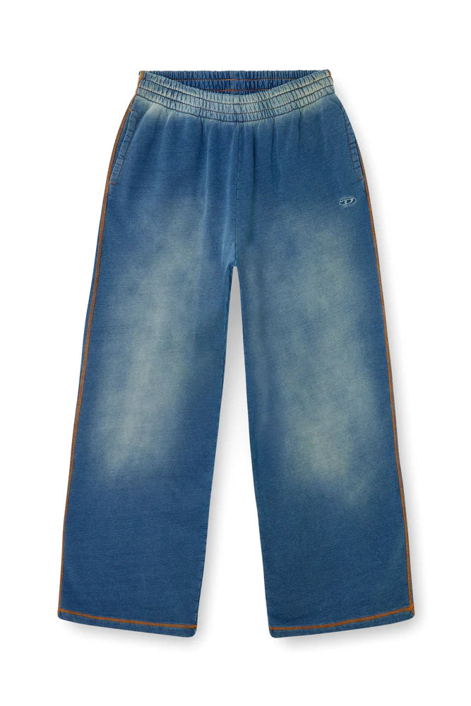 Faded indigo sweatpants