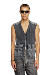 Utility vest with contrast panels