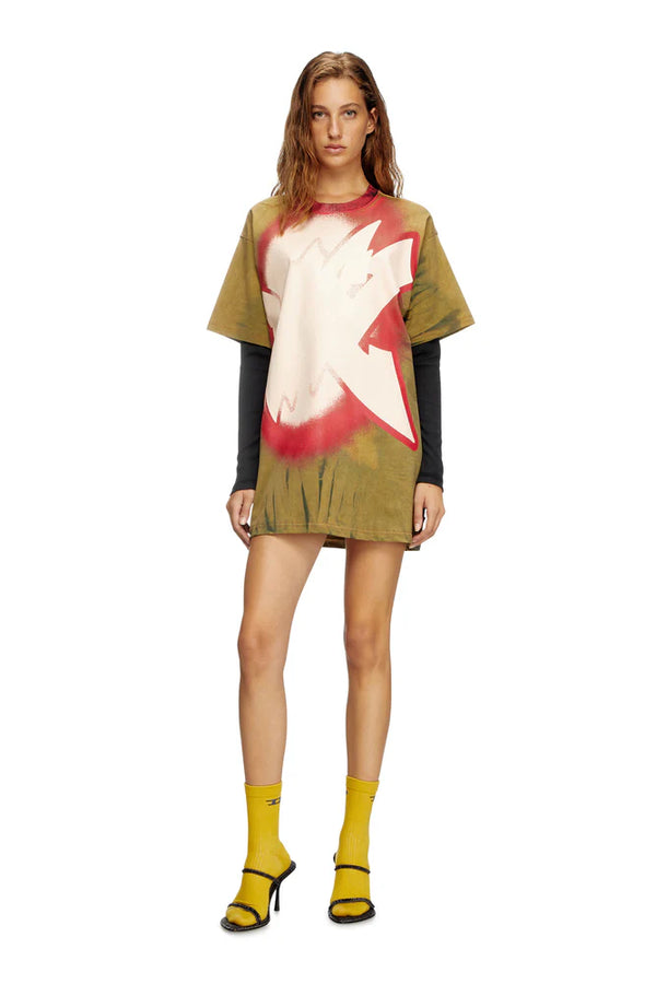 Layered T-shirt dress