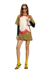 Layered T-shirt dress