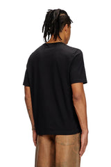 T-shirt with gabardine patch logo