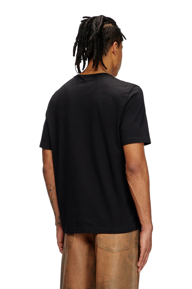 T-shirt with gabardine patch logo