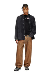 T-shirt with gabardine patch logo
