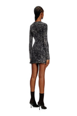 Short dress with zipped cut-out