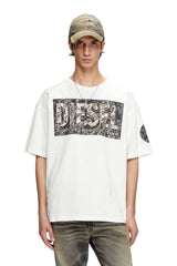 T-shirt with large gabardine patch logo