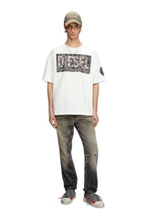 T-shirt with large gabardine patch logo