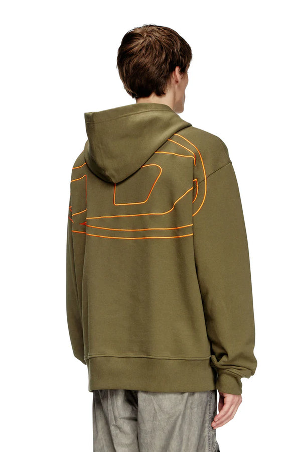 Hoodie with logo embroidery
