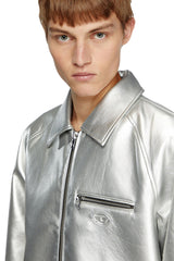 Metallic coach jacket