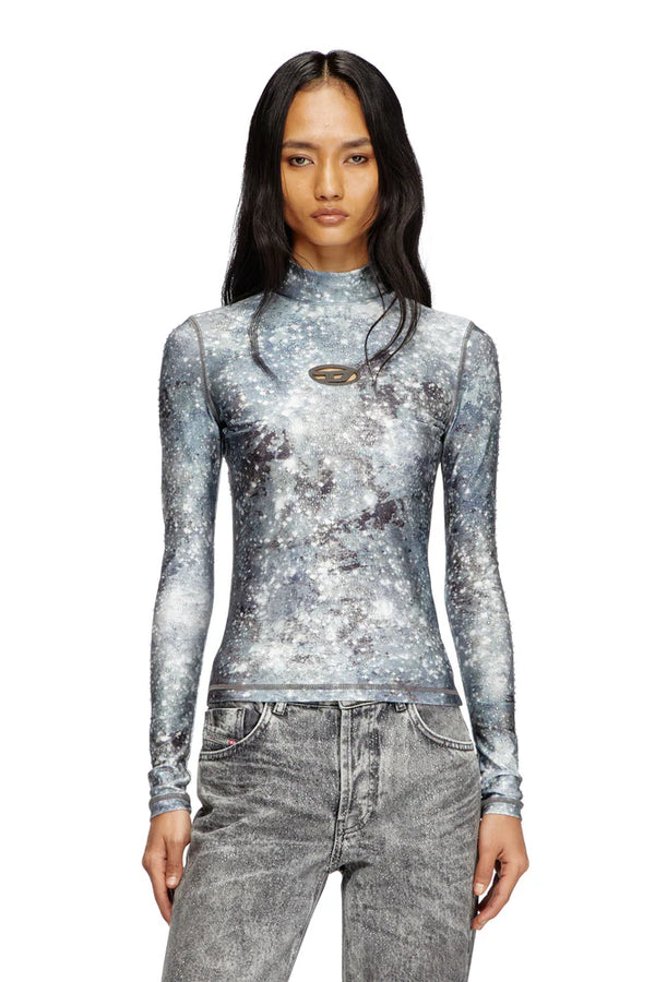 Long sleeved turtle neck top