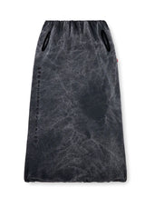 Balloon-shaped maxi skirt