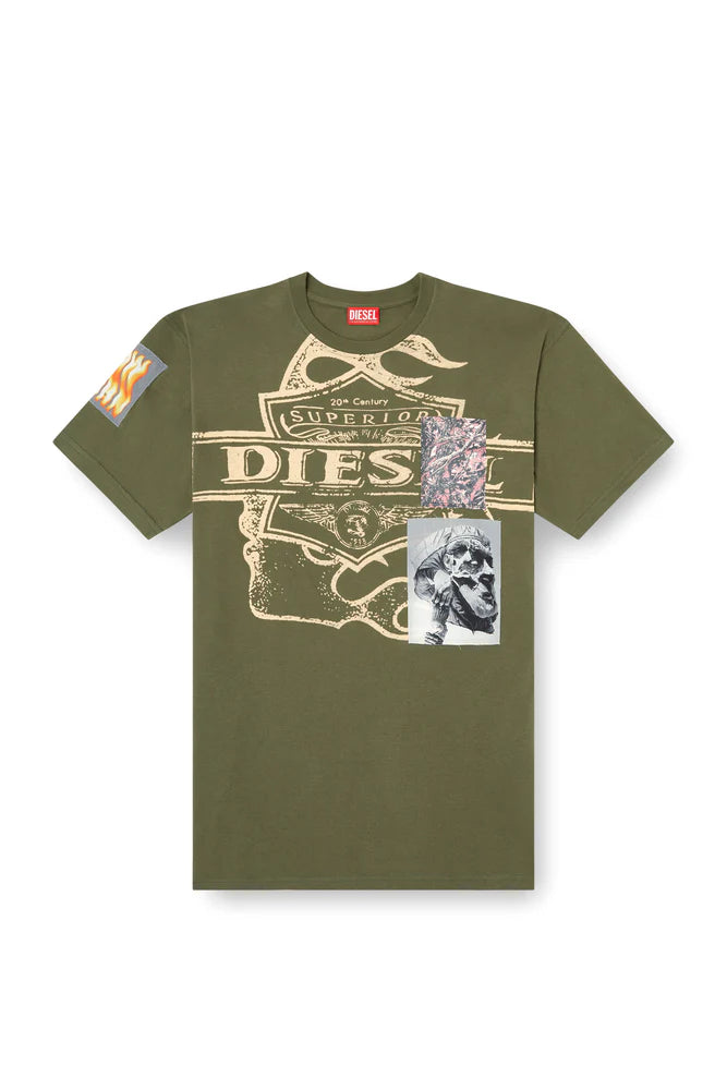 T-shirt with patch detail